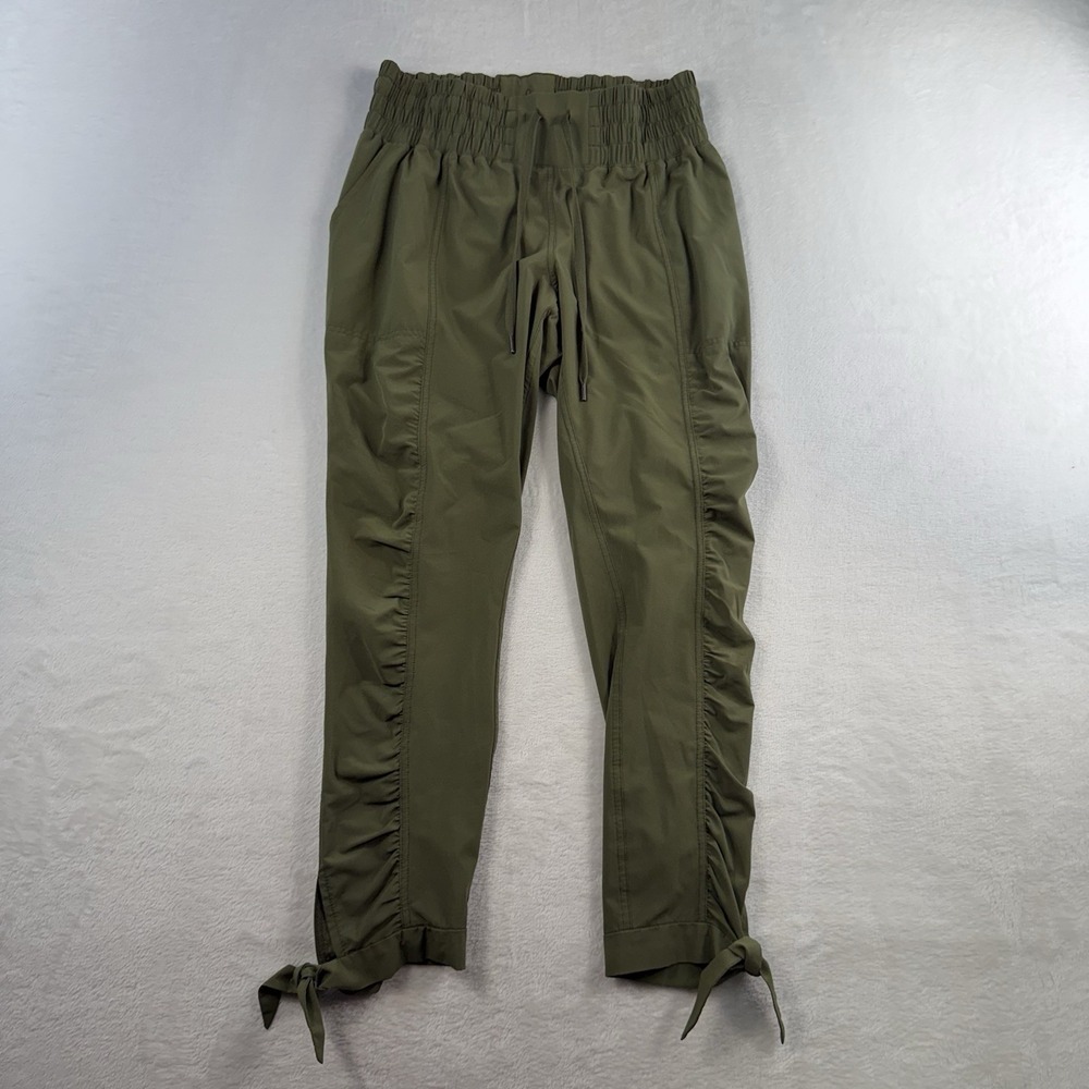 Prana Sz S Bindi Ankle Tie Pant Pull On Drawstring Ruched Leg Athleisure Outdoor - Picture 3 of 13